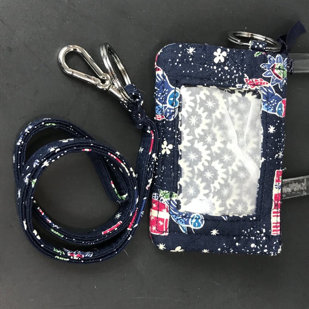 Vera Bradley coin, key, id, lanyard